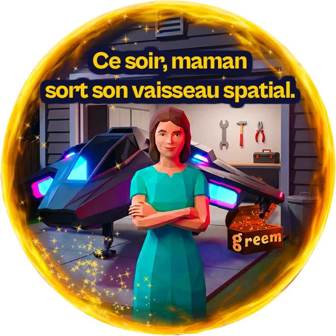 Ce soir, maman sort son vaisseau spatial.