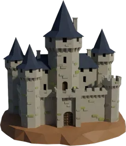 L'enfant assemble le château, son doudou et sa mamie